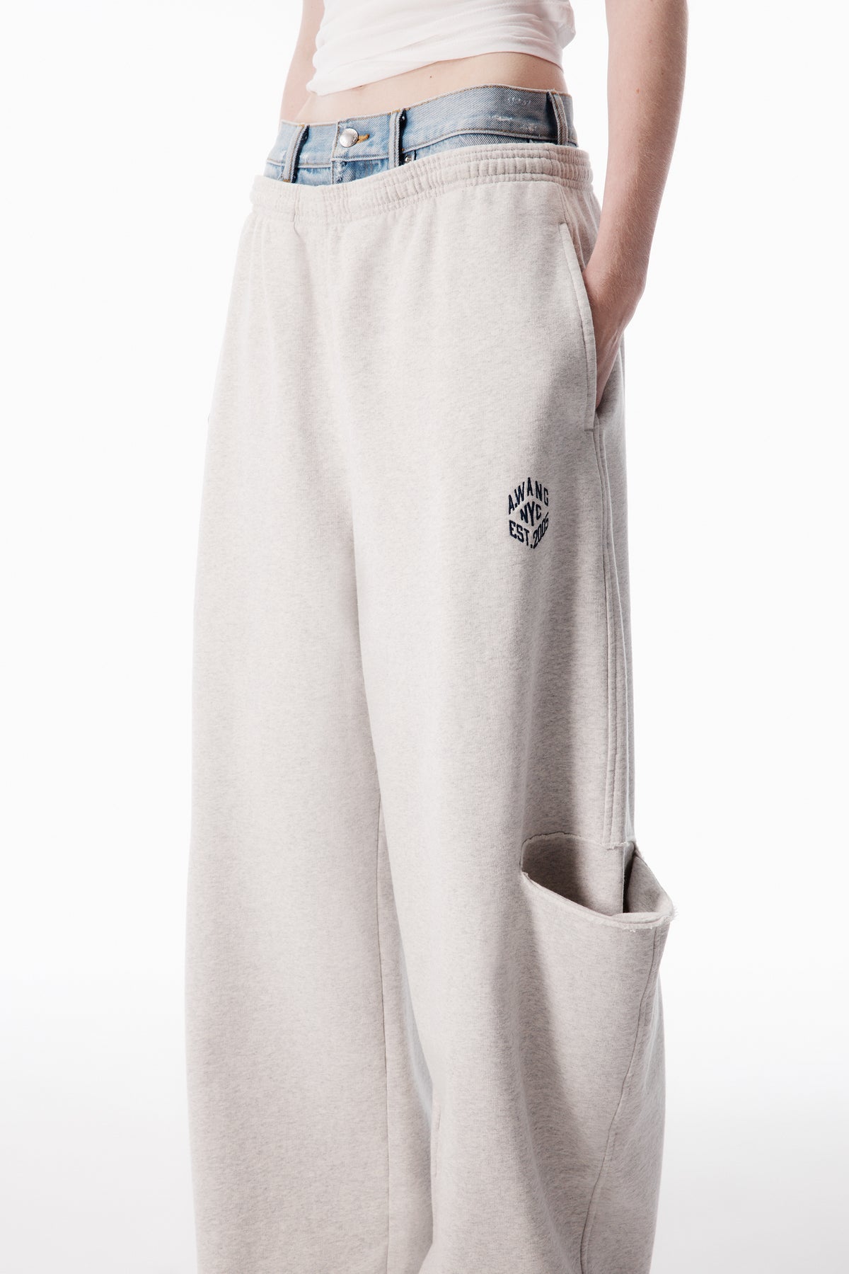 LT HEATHER GREY/LIGHT POWDER BLUE