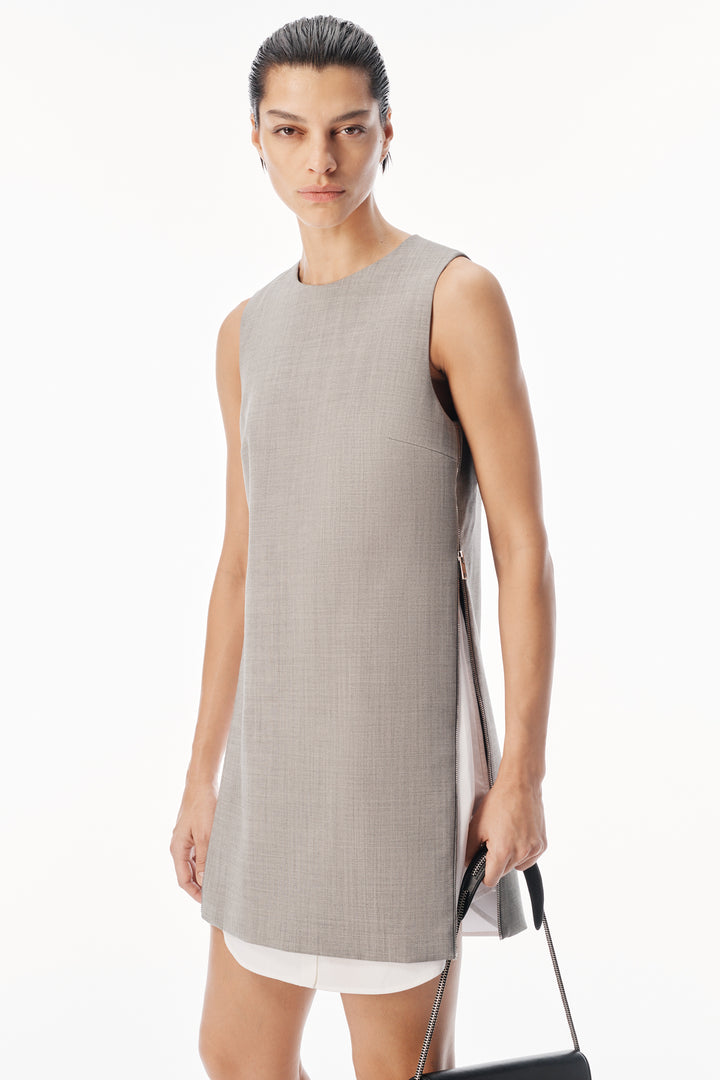 LIGHT HEATHER GREY/WHITE