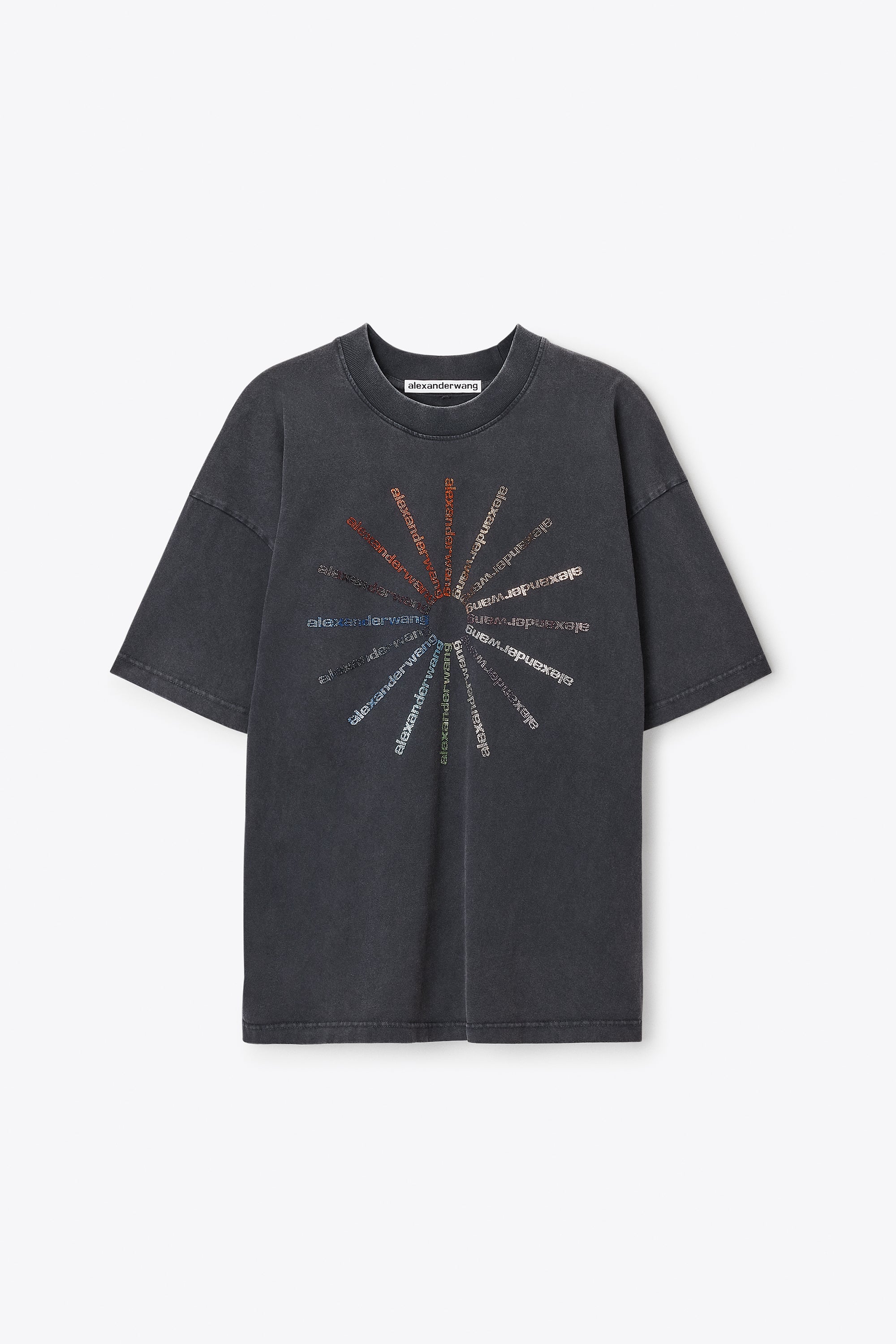 CRYSTAL HOTFIX PINWHEEL SHORT SLEEVE TEE