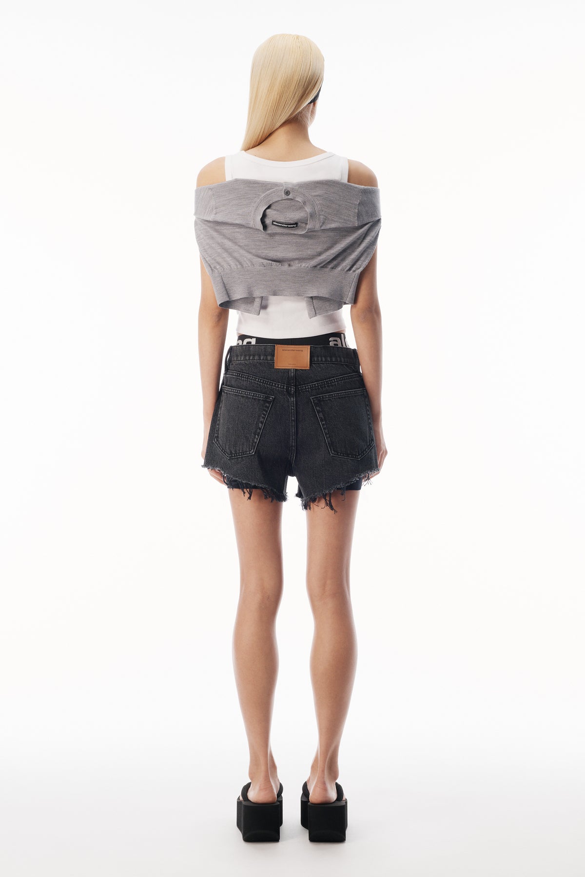HEATHER GREY/WHITE