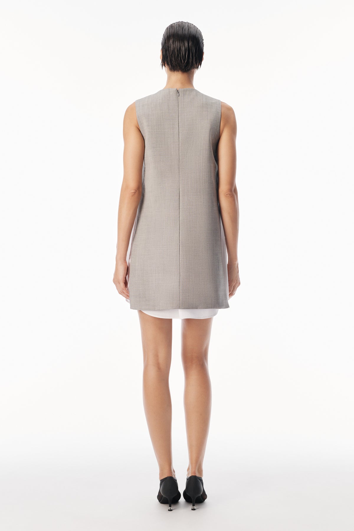 LIGHT HEATHER GREY/WHITE