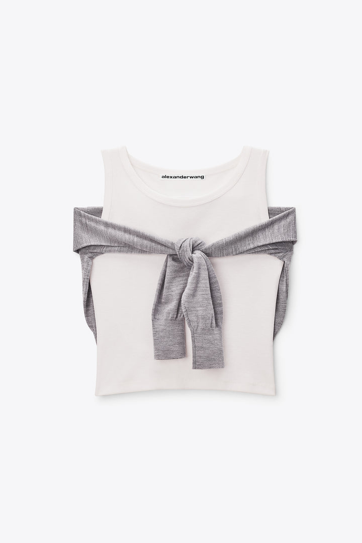HEATHER GREY/WHITE
