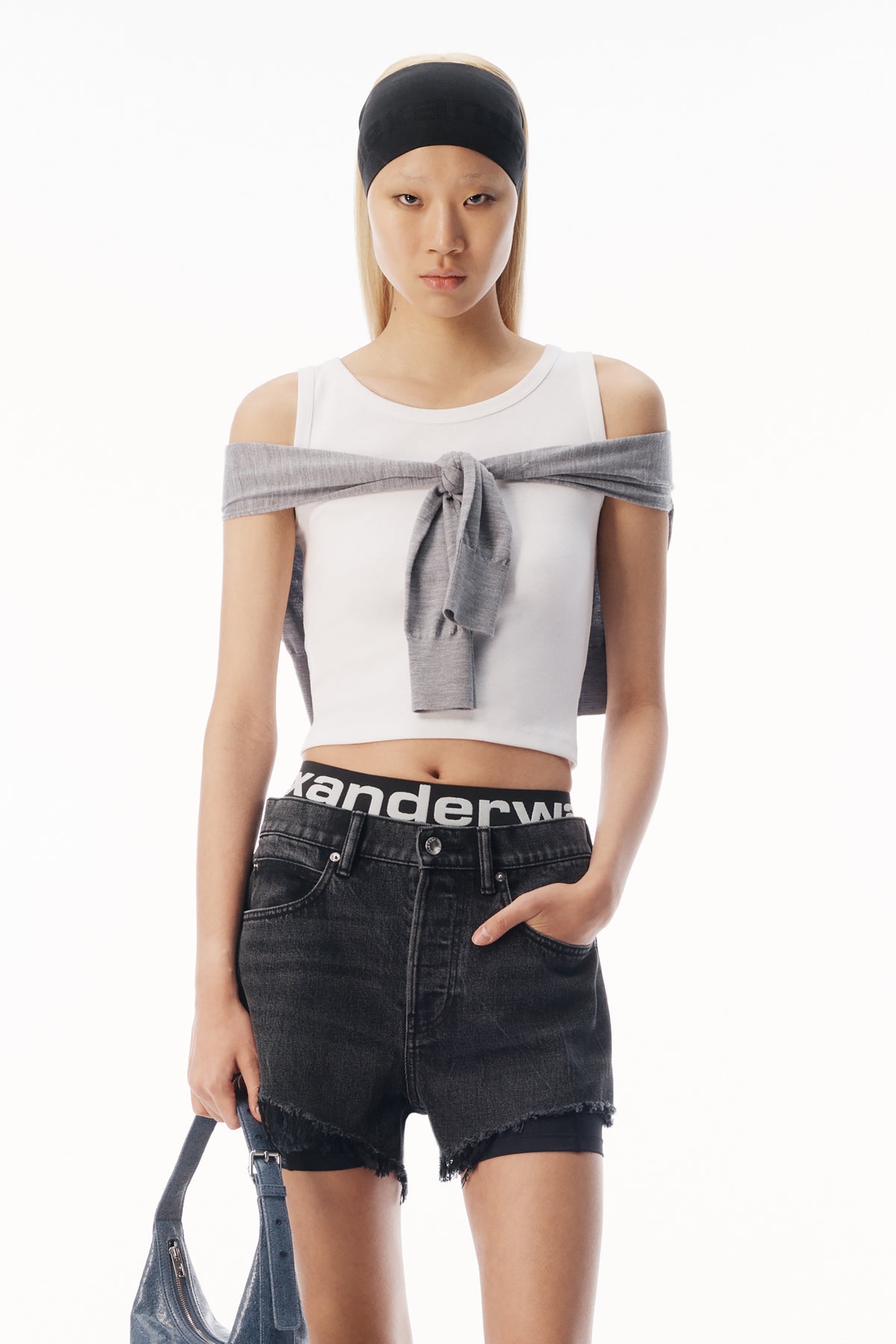 HEATHER GREY/WHITE