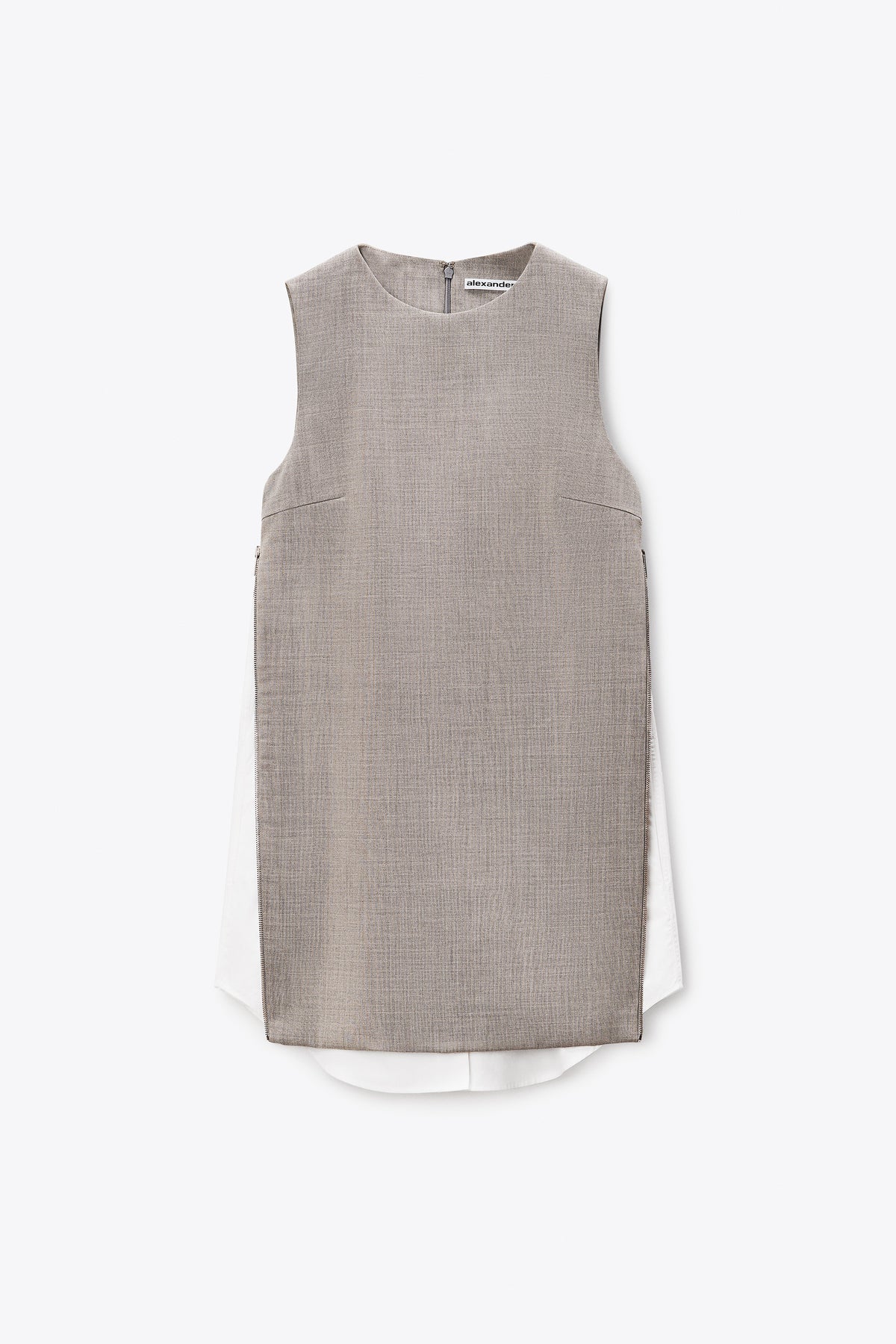 LIGHT HEATHER GREY/WHITE