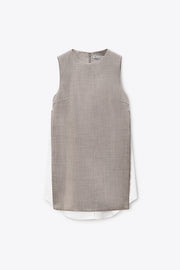 LIGHT HEATHER GREY/WHITE