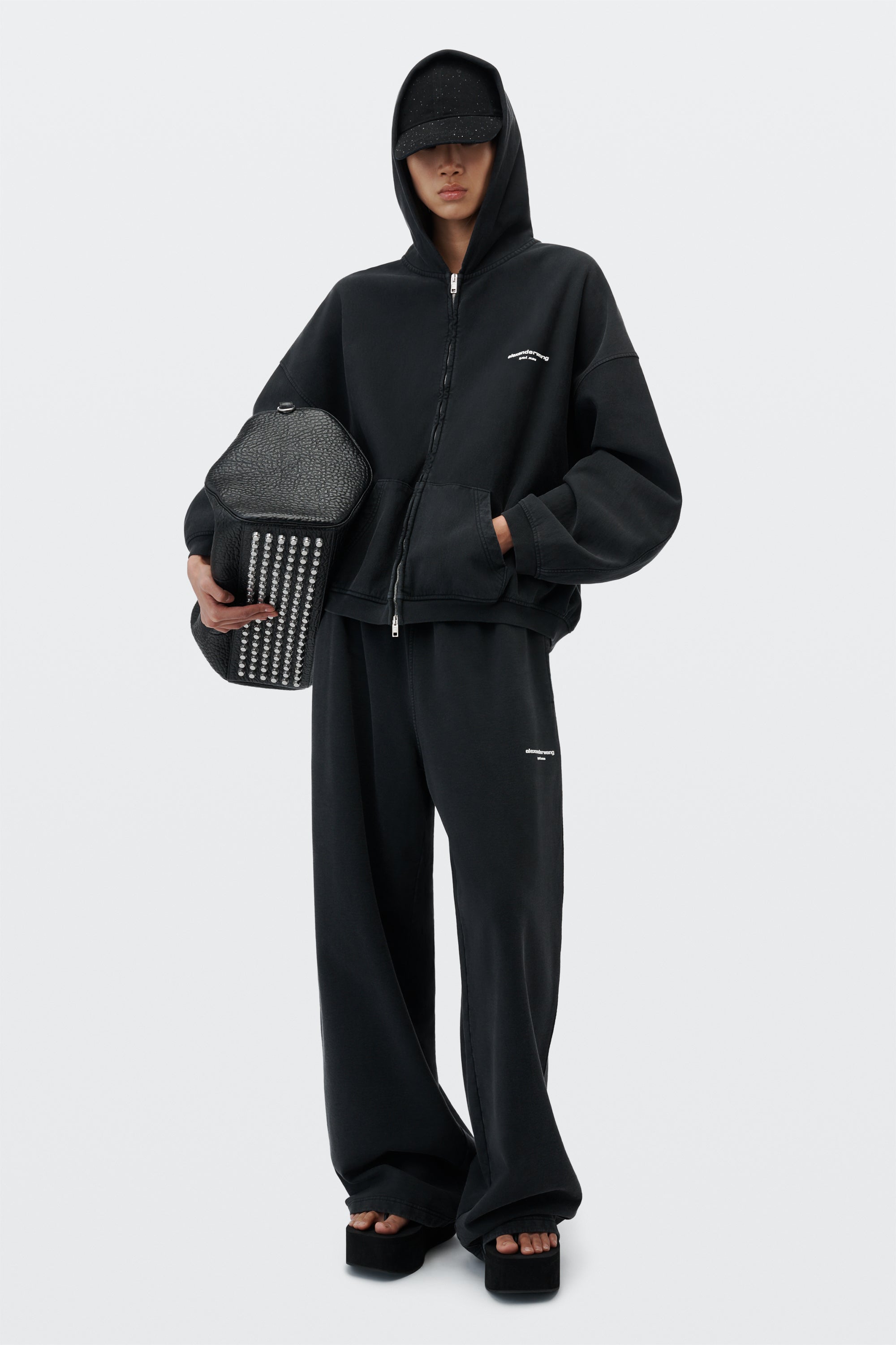 logo print mid-rise oversized sweatpant