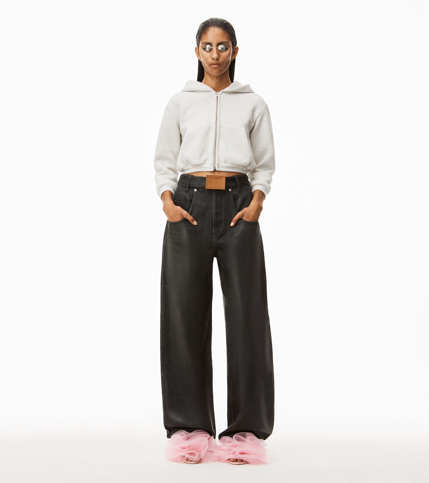 超人気Alexander Wang ハイネック スウェット Mサイズ匿名配送 シャツ/ブラウス(七分/長袖) 激安オンライン 買取