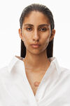 alexander wang cropped button down in compact cotton bright white