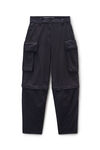 Alexander Wang black pantaloni cargo neri oversize
