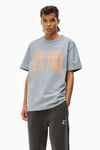alexander wang ny 发泡图案密织平纹针织 t 恤 dirty sky blue