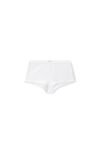 Alexander Wang white crystal hotfix short in waffle knit