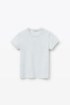 alexander wang  发泡徽标装饰棉质紧身 t 恤 light heather grey