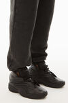 alexander wang acid wash sweatpant in dense fleece acid black