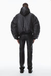 Alexander Wang black padded bomber jacket