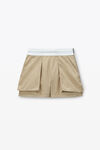 Shorts cargo rave a vita alta