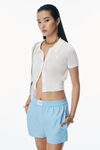 Alexander Wang chambray blue classic boxer short in cotton
