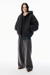 Alexander Wang black black hoodie puffer jacket