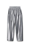 Alexander Wang alloy 灰色光泽罗缎运动裤