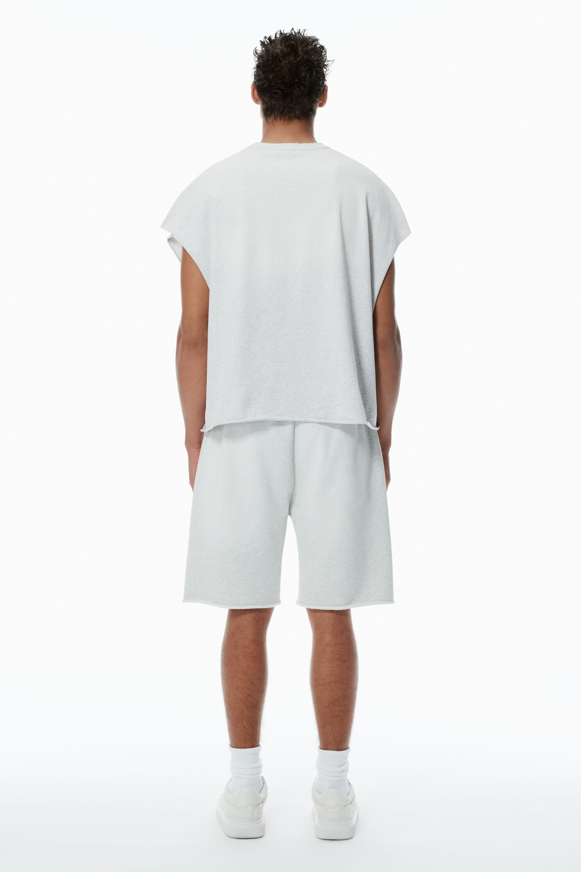 alexander wang ディストレストロゴ コットン マッスルTシャツ alexanderwang アレキサンダーワング ディストレストロゴ