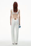 Alexander Wang vintage white ez mid-rise straight-leg jeans