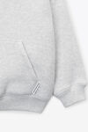 alexander wang kids hoodie in essential terry light heather grey