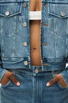 Alexander Wang vintage medium indigo bonded balloon jeans