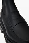 Alexander Wang black carter 75mm ankle platform boot in rubber