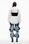 Alexander Wang black/white pre-styled cami & button up twinset
