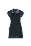 Alexander Wang washed navy/washed blue layered polo short-sleeve minidress