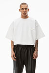 alexander wang 日本平纹针织 beefy 图案 t 恤 white