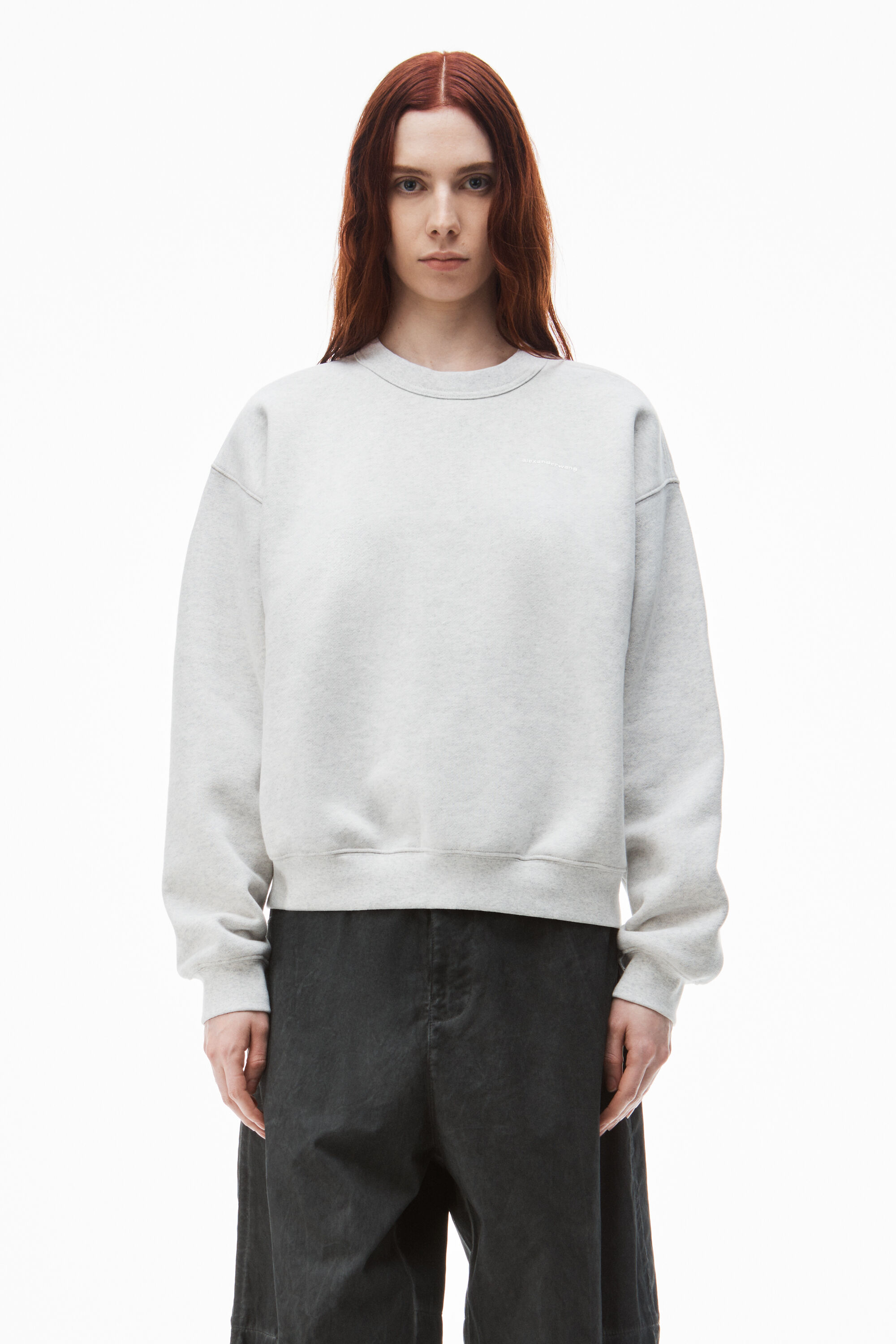 Alexander wang grey sweatshirt sales