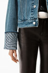 alexander wang デニム ウェーブカフ トラッカージャケット vintage medium indigo