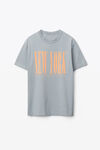 alexander wang ny 发泡图案密织平纹针织 t 恤 dirty sky blue