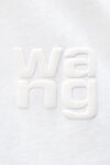 alexander wang puff logo tee in cotton  white