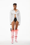 alexander wang butterfly shirt in compact cotton white