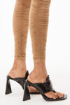 alexander wang ruched legging in hosiery jersey campfire