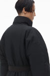 Alexander Wang black 圆顶徽标贴饰填充外套