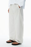 Alexander Wang white onyx pantalon de survêtement unisexe