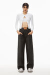 alexander wang 纹理提花平纹针织开衫 white