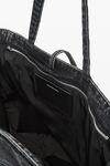 Alexander Wang grey aged cabas punch en denim de coton