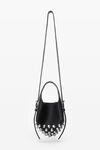Alexander Wang black rex small bucket bag in lambskin leather