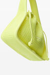 Alexander Wang fluo yellow ryan small bag in crystal hotfix