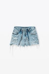 Alexander Wang light powder blue blue double-layer skort with hardware