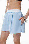 Alexander Wang oxford blue blue organic cotton boxer shorts