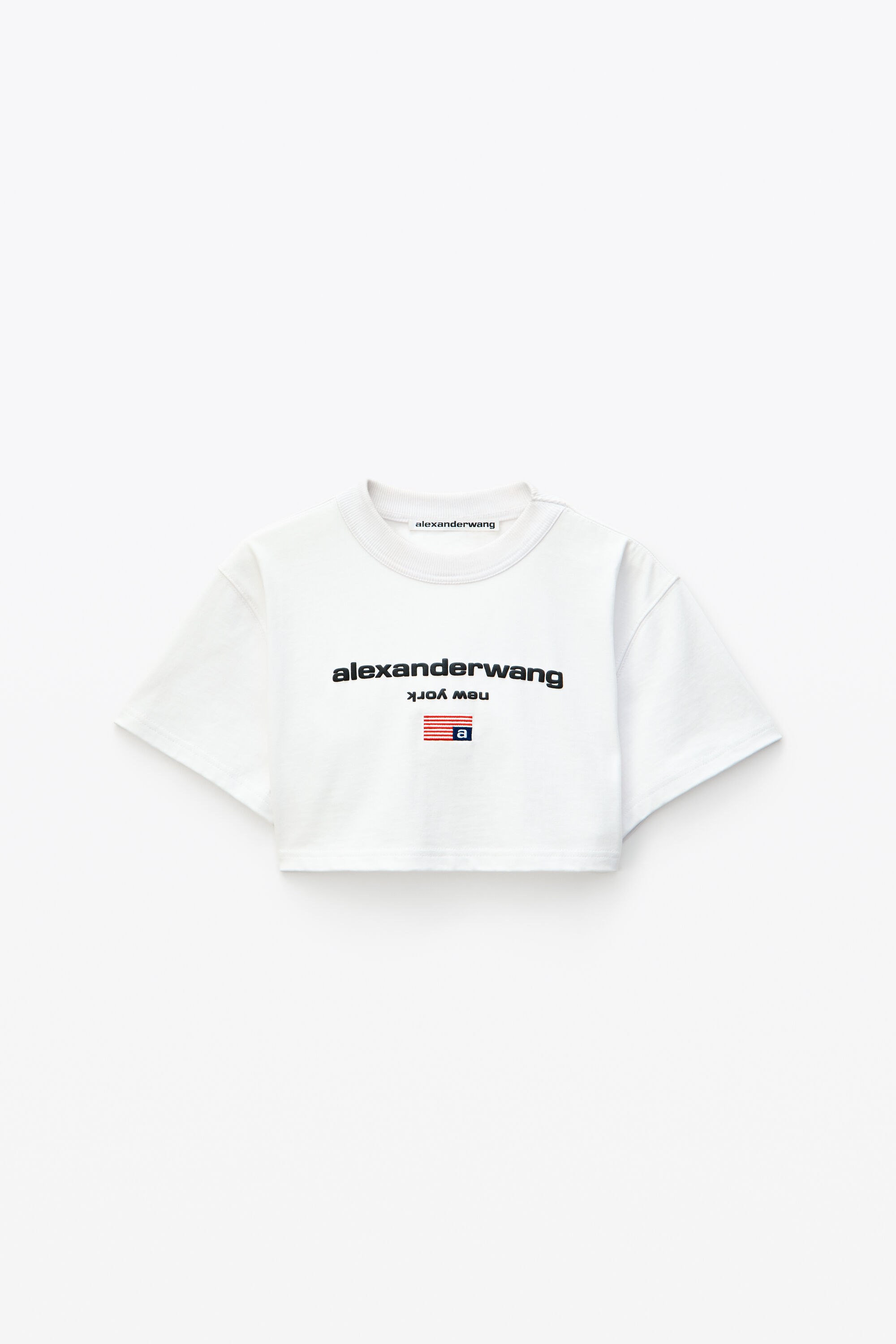 Alexanderwang Jersey Logo Crop Top Alexander Wang