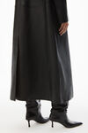 alexander wang 皮革精裁方正机车外套 black