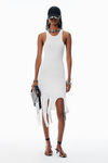 Alexander Wang white white cotton deconstructed minidress