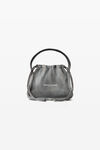 Alexander Wang asphalt/black ryan small bag in ribbed knit
