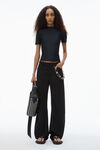 Alexander Wang black haut rash guard orné d'un logo