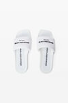 Alexander Wang white aw pool slide in nylon